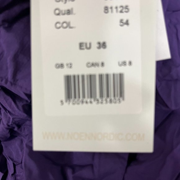 NWT Noen Purple Lightweight Crinkle Dress - Picture 5 of 5